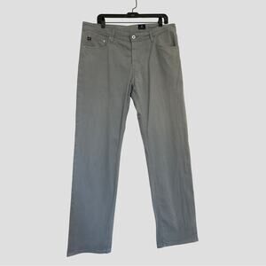 AG Jeans Men’s “Graduate” Sueded Tailored Pants | Light Grey | Size 36x32